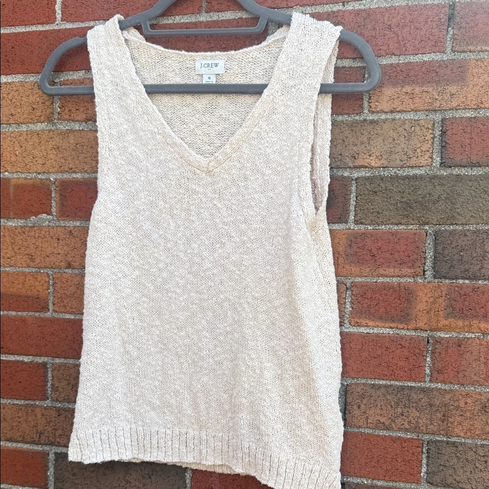 J. Crew Beige Knit Tank Top